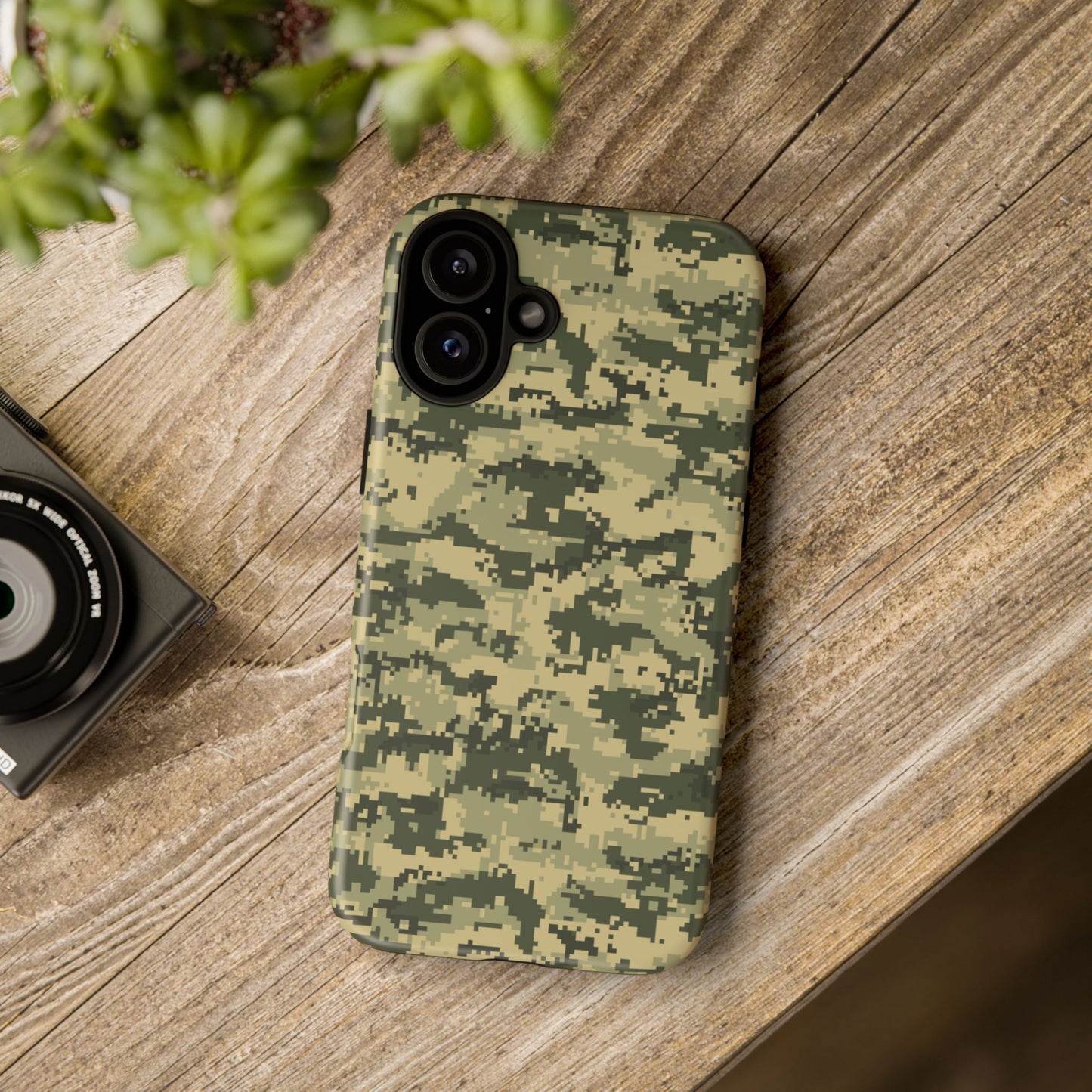 Camouflage Phone Case - Tough Cases for Adventurers, Stylish Protection, Gift for Outdoors Lovers, Nature Enthusiasts, Trendy Accessories