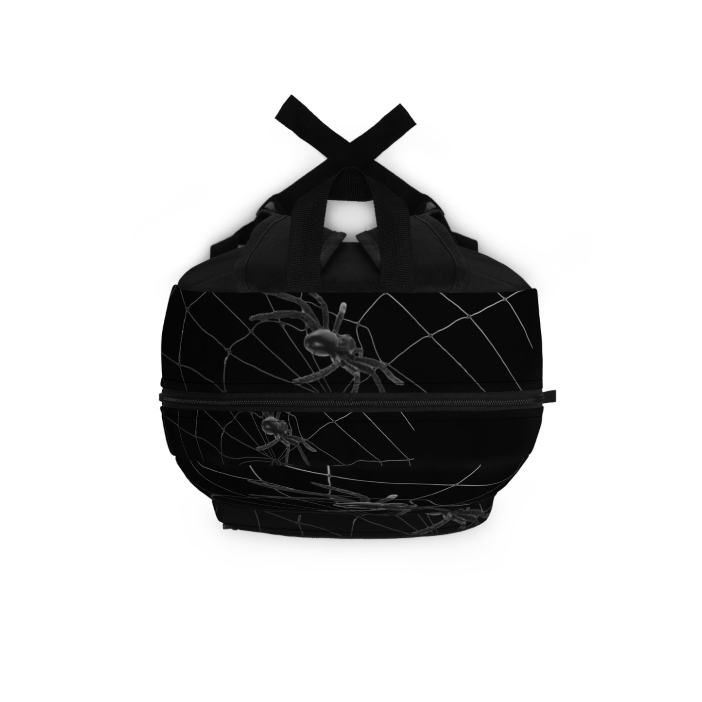 Spider Web on Black Backpack, Stylish Daypack for Spooky Season, Ideal for Halloween, School, and Travel, Trendy Gift for Kids and Teens