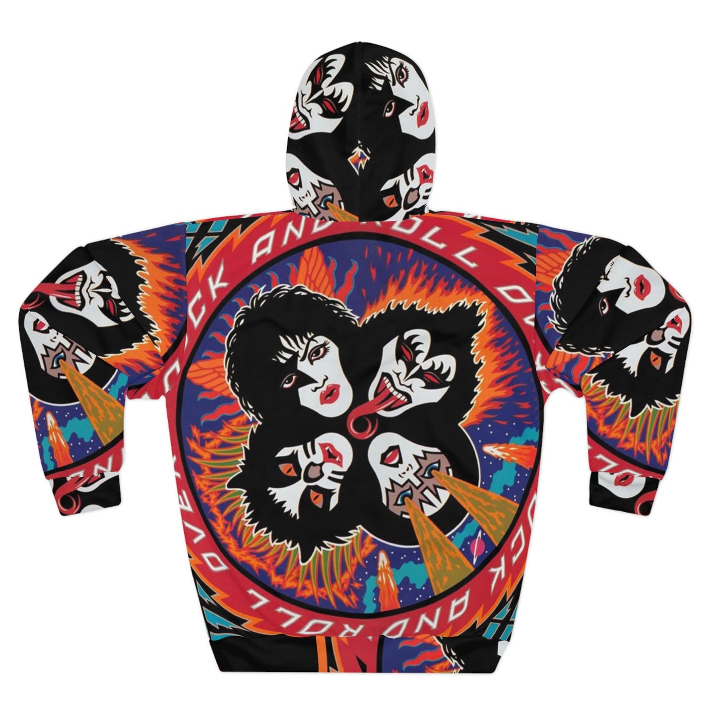 Rock Icon Unisex Hoodie, Colorful Music Apparel, Perfect for Concerts, Festivals, and Everyday Wear, Gift for Music Lovers