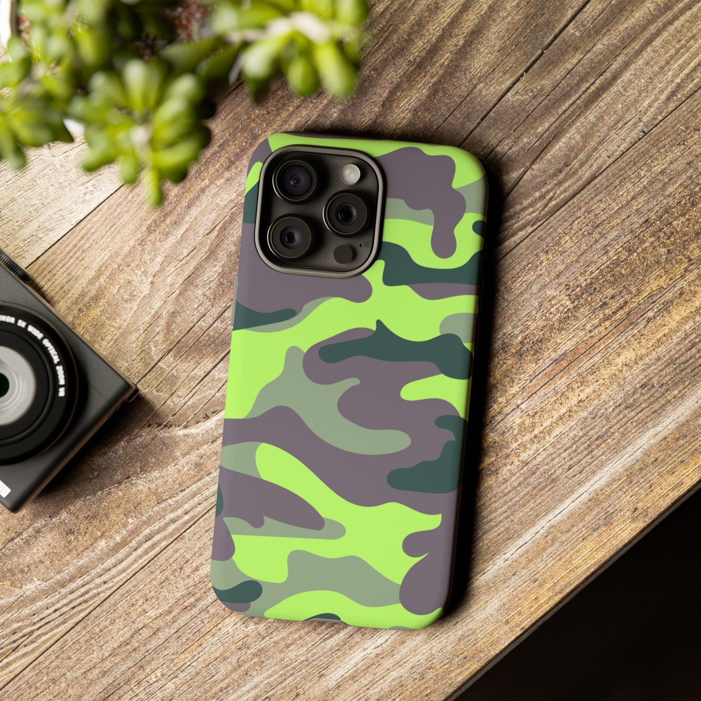 Camouflage Phone Case - Tough Cases for Adventurers, Stylish Protection, Gift for Outdoors Lovers, Nature Enthusiasts, Trendy Accessories