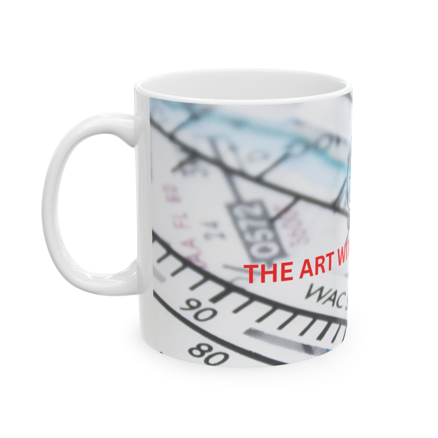 Altitude Art Ceramic Mug - Great for Pilots, Aviation Lovers, Gifts for Graduations, Home or Office Coffee Cup, 11oz & 15oz Sizes