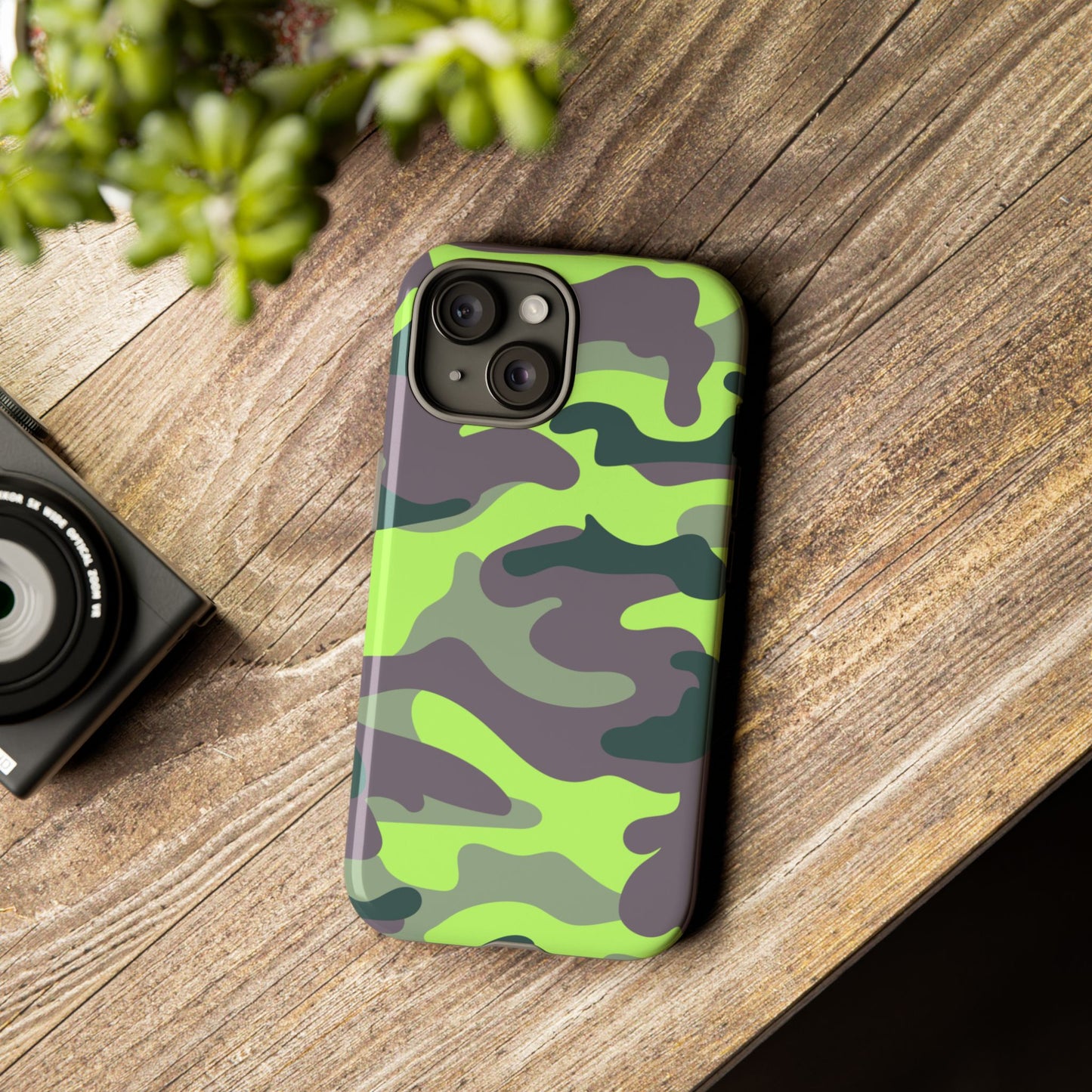 Camouflage Phone Case - Tough Cases for Adventurers, Stylish Protection, Gift for Outdoors Lovers, Nature Enthusiasts, Trendy Accessories