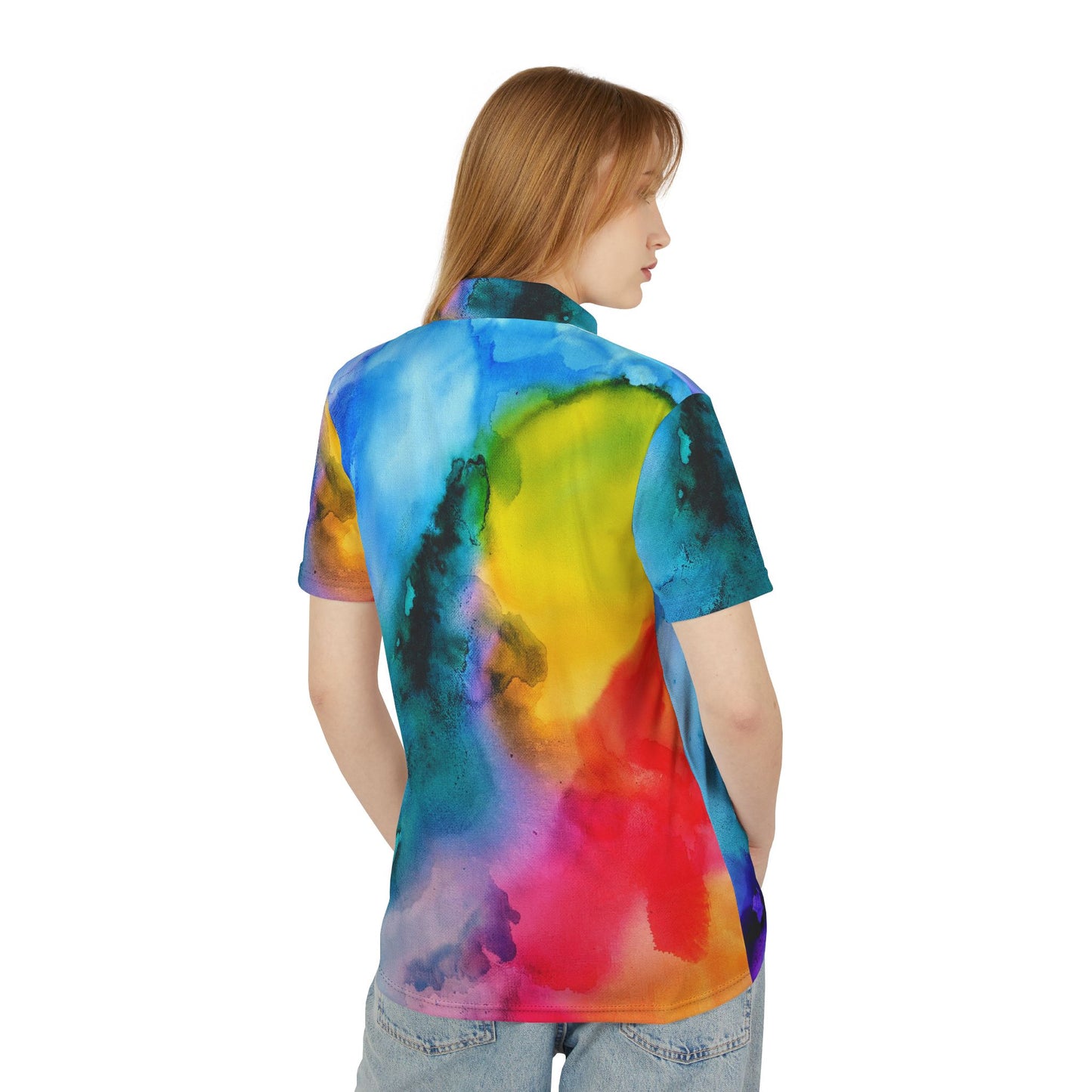 Stylish Unisex Polo Shirt - Casual Wear, Summer Fashion, Gift for Him/Her, Everyday Comfort, Abstract Art Design