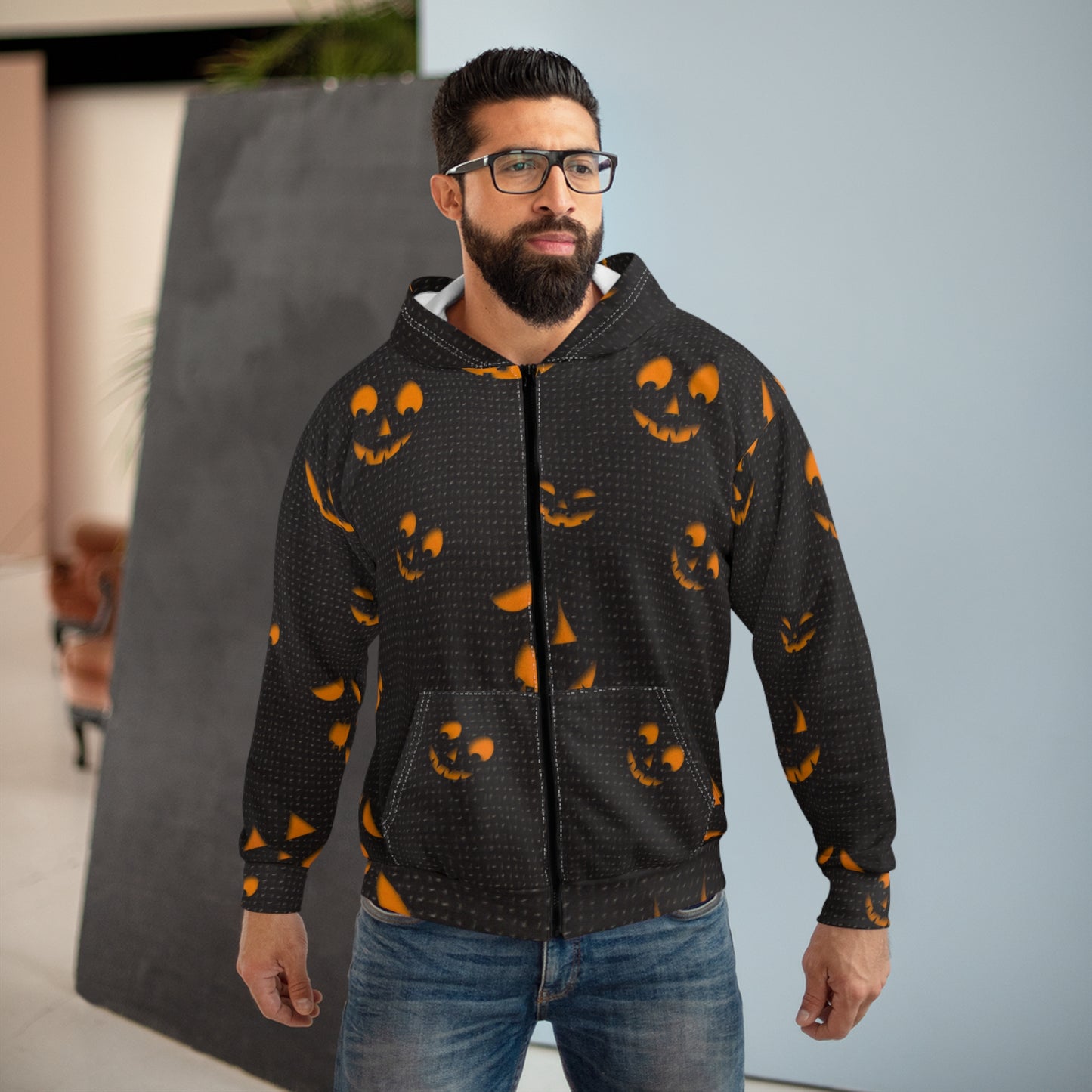 Halloween Unisex Zip Hoodie
