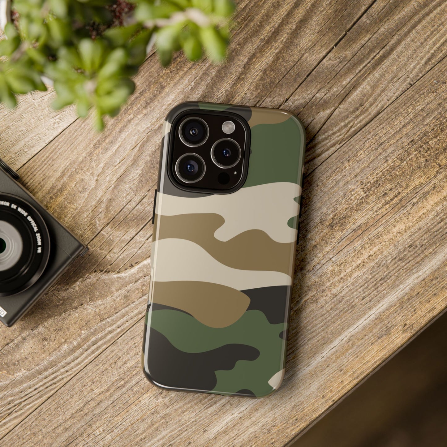 Camouflage Phone Case - Tough Cases for Adventurers, Stylish Protection, Gift for Outdoors Lovers, Nature Enthusiasts, Trendy Accessories