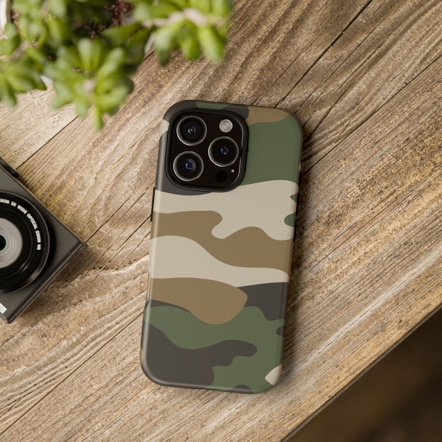Camouflage Phone Case - Tough Cases for Adventurers, Stylish Protection, Gift for Outdoors Lovers, Nature Enthusiasts, Trendy Accessories