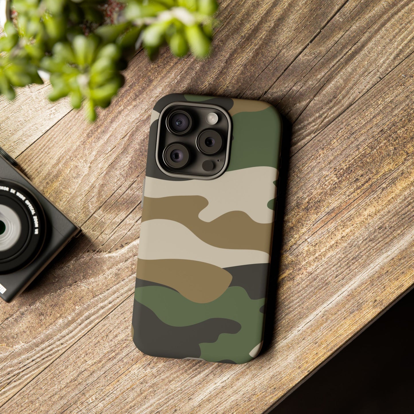 Camouflage Phone Case - Tough Cases for Adventurers, Stylish Protection, Gift for Outdoors Lovers, Nature Enthusiasts, Trendy Accessories