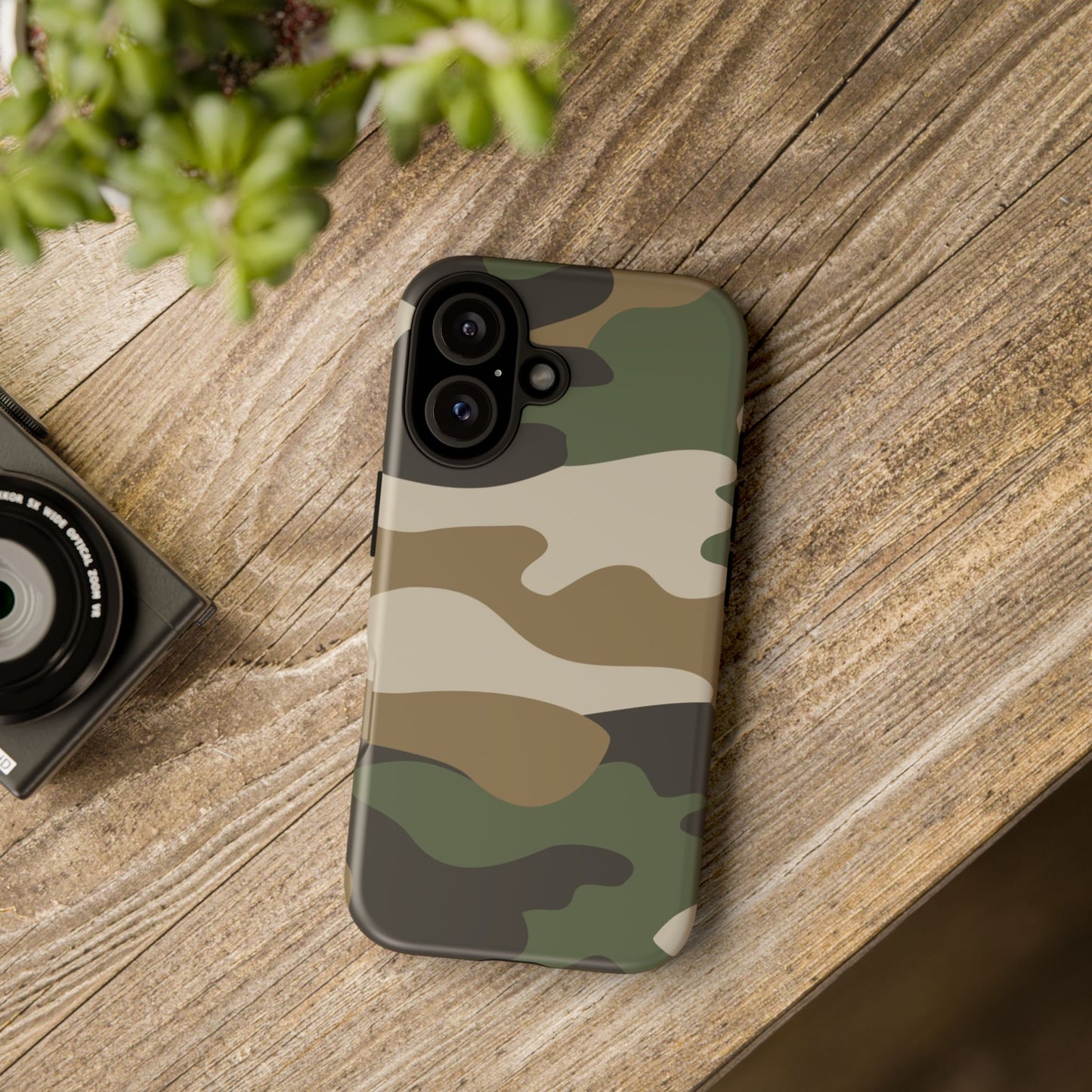 Camouflage Phone Case - Tough Cases for Adventurers, Stylish Protection, Gift for Outdoors Lovers, Nature Enthusiasts, Trendy Accessories