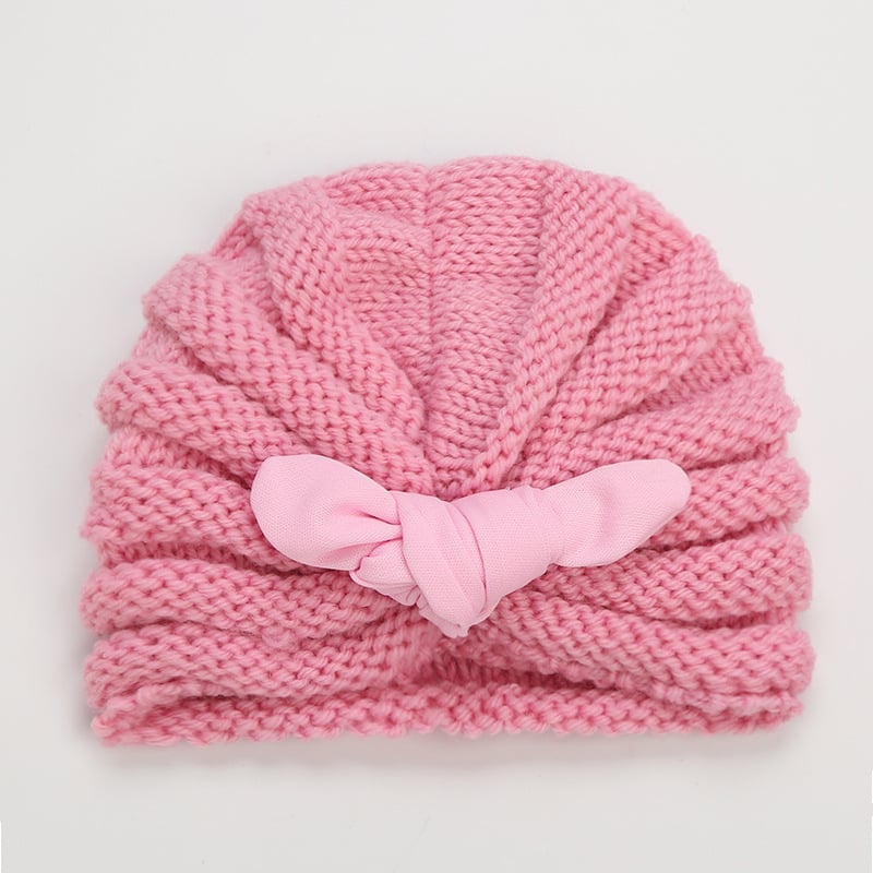 Children's Knitted Wool Hats with Rabbit Ears