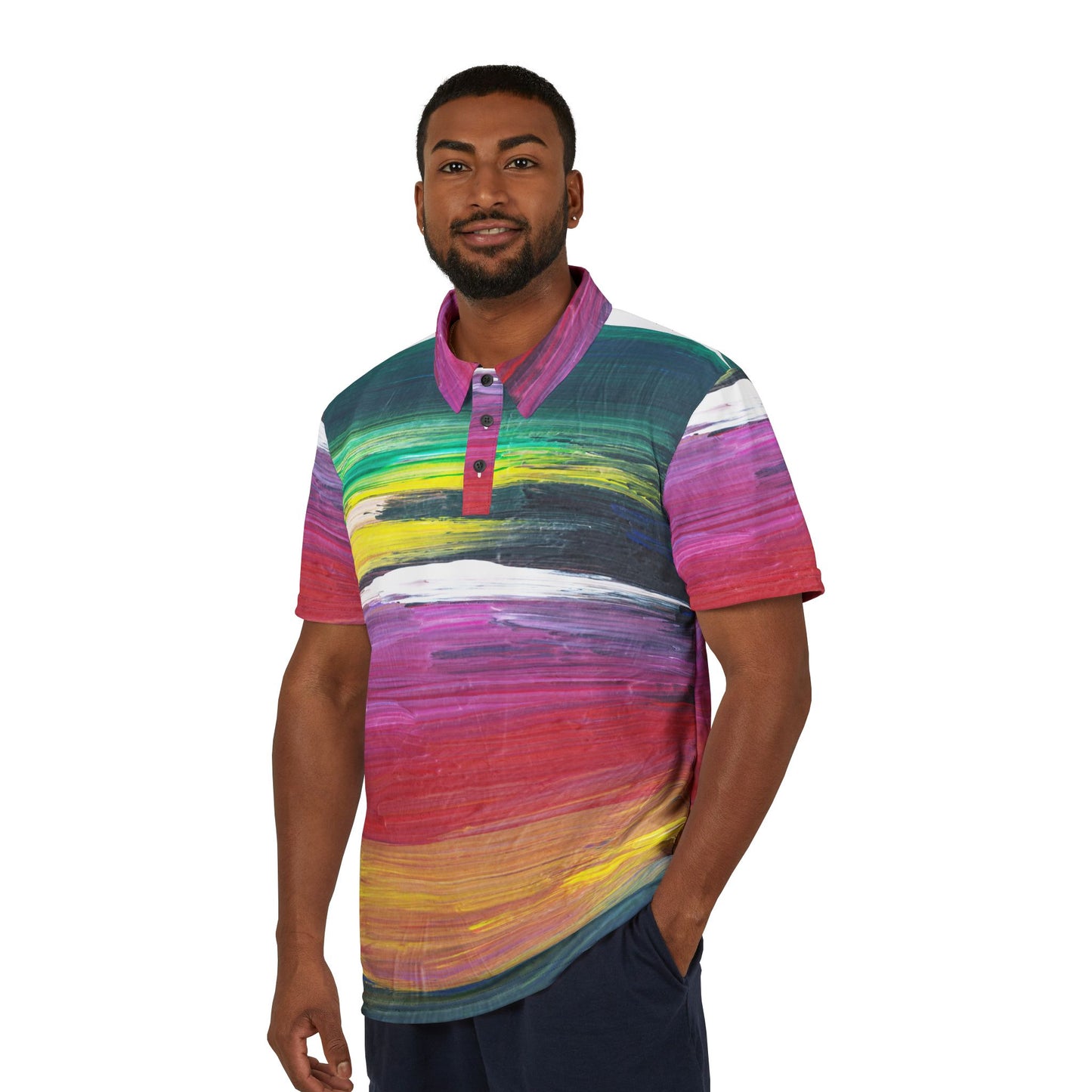 Artistic Polo Shirt - Exclusive Artwork Collection