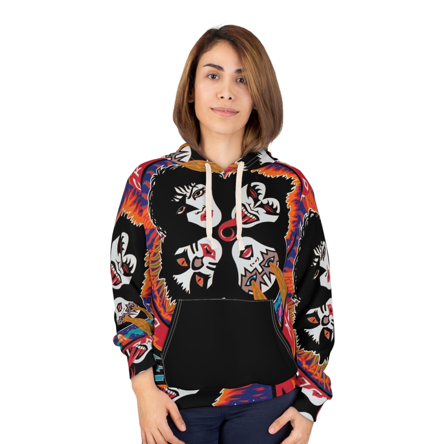 Rock Icon Unisex Hoodie, Colorful Music Apparel, Perfect for Concerts, Festivals, and Everyday Wear, Gift for Music Lovers