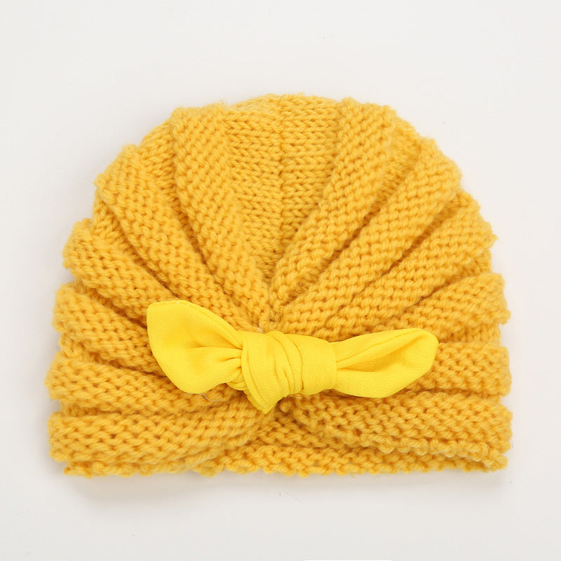 Children's Knitted Wool Hats with Rabbit Ears
