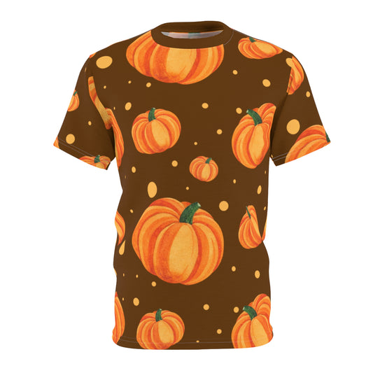 Brown Pumpkin Spice Unisex Tee, Fall Fashion, Autumn Apparel, Halloween T-Shirt, Harvest Festival Top, Seasonal Wardrobe Must-Have