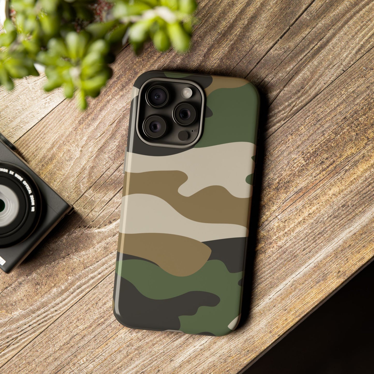 Camouflage Phone Case - Tough Cases for Adventurers, Stylish Protection, Gift for Outdoors Lovers, Nature Enthusiasts, Trendy Accessories