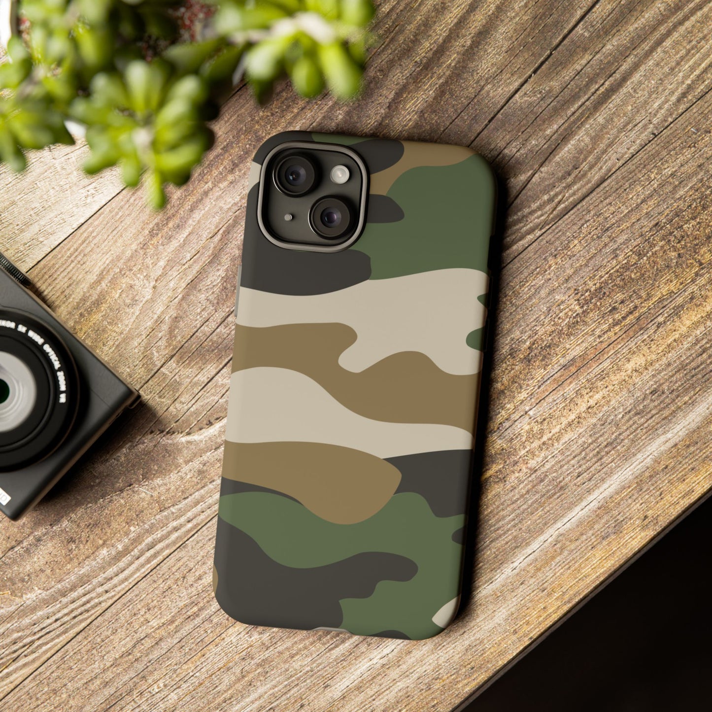 Camouflage Phone Case - Tough Cases for Adventurers, Stylish Protection, Gift for Outdoors Lovers, Nature Enthusiasts, Trendy Accessories