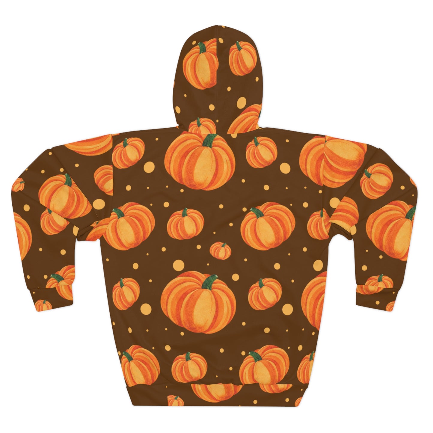 Brown Pumpkin Spice Pullover Hoodie, Cozy Fall Apparel, Unisex Harvest Hoodie, Autumn Fashion, Halloween Sweater, Pumpkin Patch Hoodie