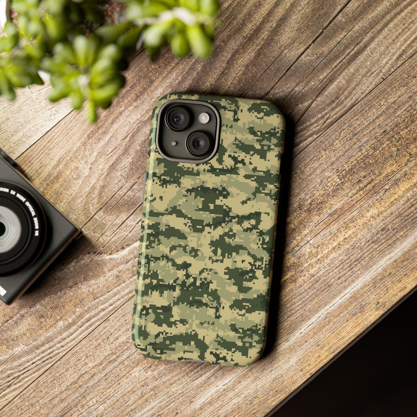 Camouflage Phone Case - Tough Cases for Adventurers, Stylish Protection, Gift for Outdoors Lovers, Nature Enthusiasts, Trendy Accessories