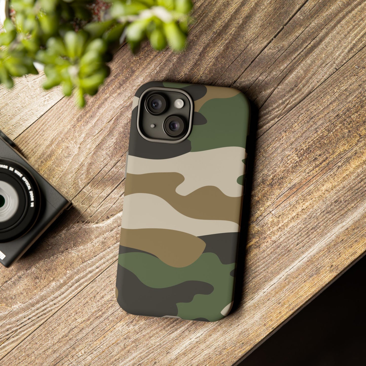 Camouflage Phone Case - Tough Cases for Adventurers, Stylish Protection, Gift for Outdoors Lovers, Nature Enthusiasts, Trendy Accessories