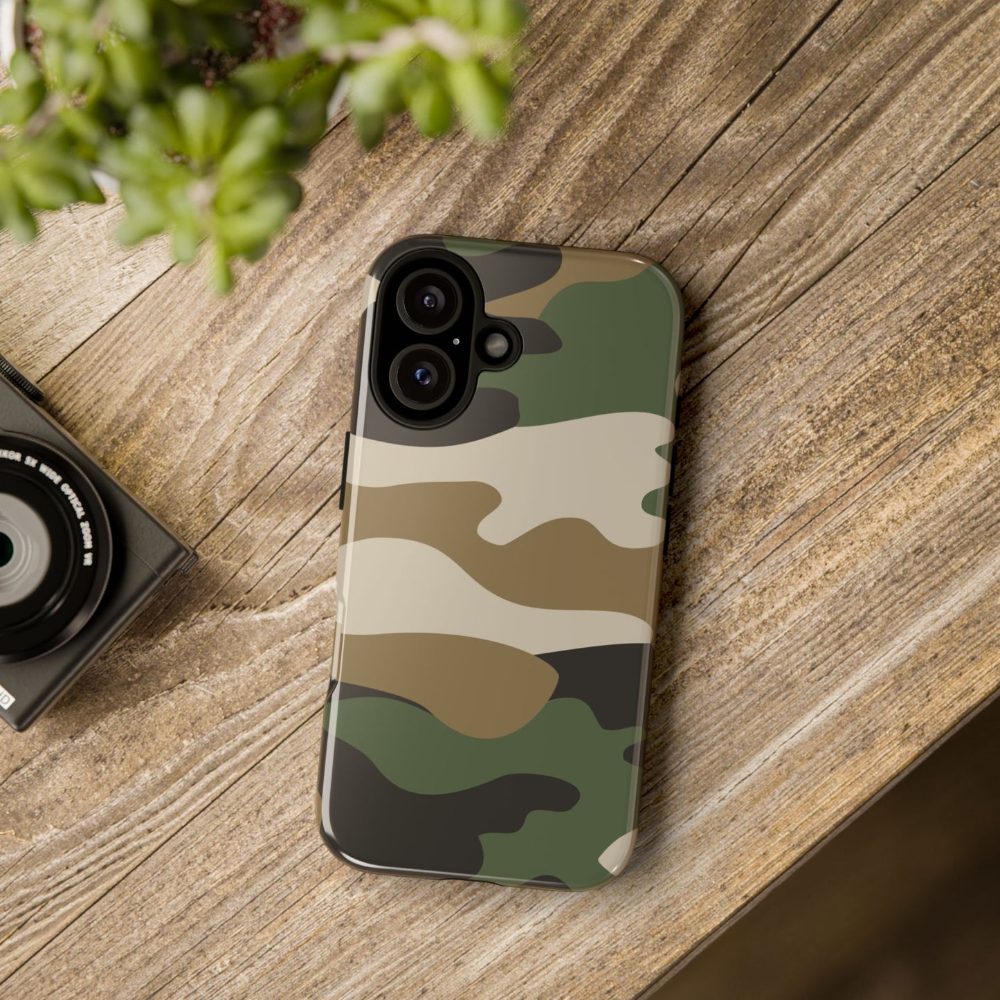 Camouflage Phone Case - Tough Cases for Adventurers, Stylish Protection, Gift for Outdoors Lovers, Nature Enthusiasts, Trendy Accessories