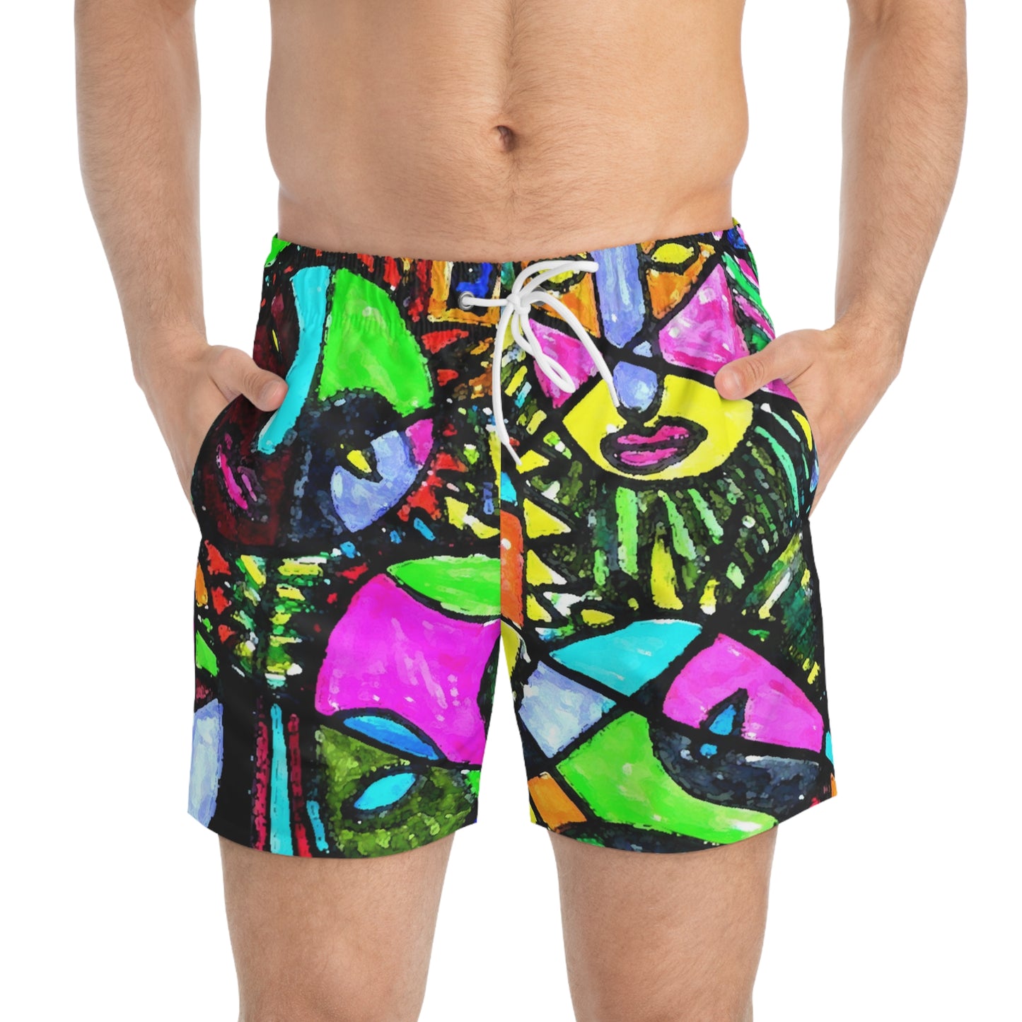 Original Art Swim Wear- Abstract -Carl Austin 2