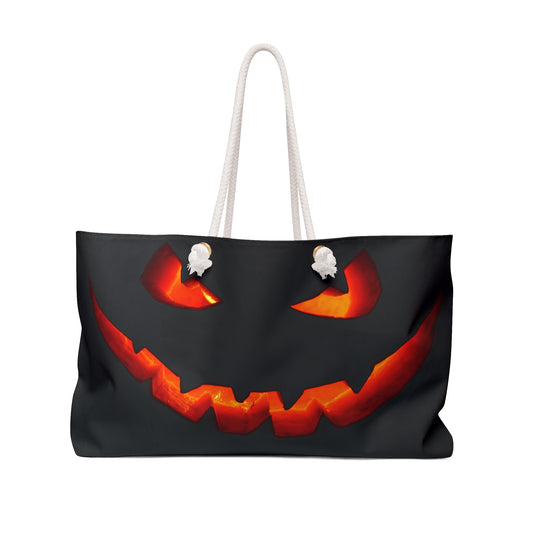 Halloween-Themed Weekender Bag - Spooky Travel Tote for Fall, Trick-or-Treat, Weekend Getaways, Adorable Gift for Halloween Lovers