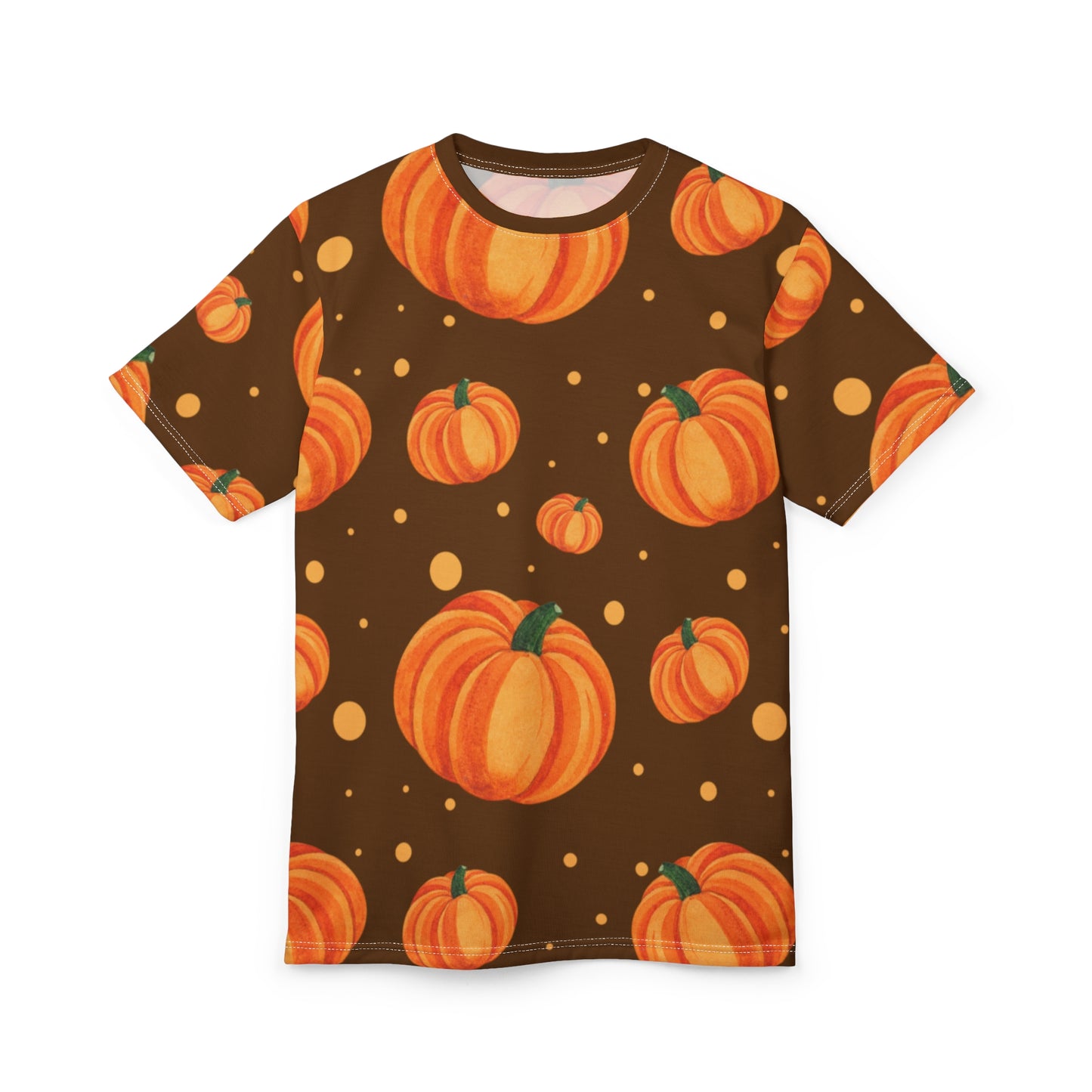 Brown Pumpkin Spice Unisex Tee, Fall Fashion, Autumn Apparel, Halloween T-Shirt, Harvest Festival Top, Seasonal Wardrobe Must-Have