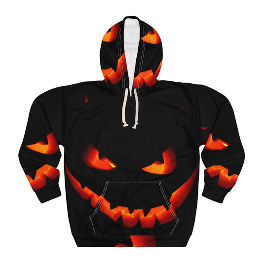 Halloween Pumpkin Unisex Pullover Hoodie, Spooky Apparel, Cozy Fall Fashion, Halloween Costume, Gift for Him/Her