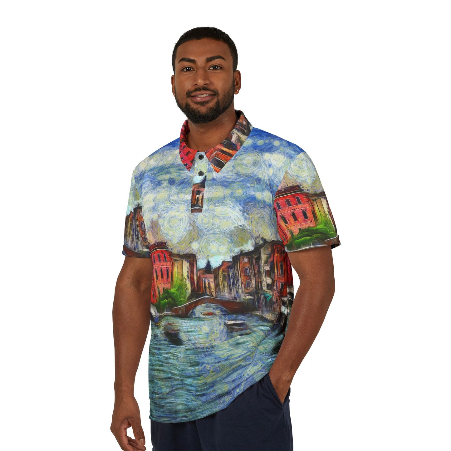 Stylish Unisex Polo Shirt - Casual Wear, Summer Fashion, Gift for Him/Her, Everyday Comfort, Vincent Van Gogh 2