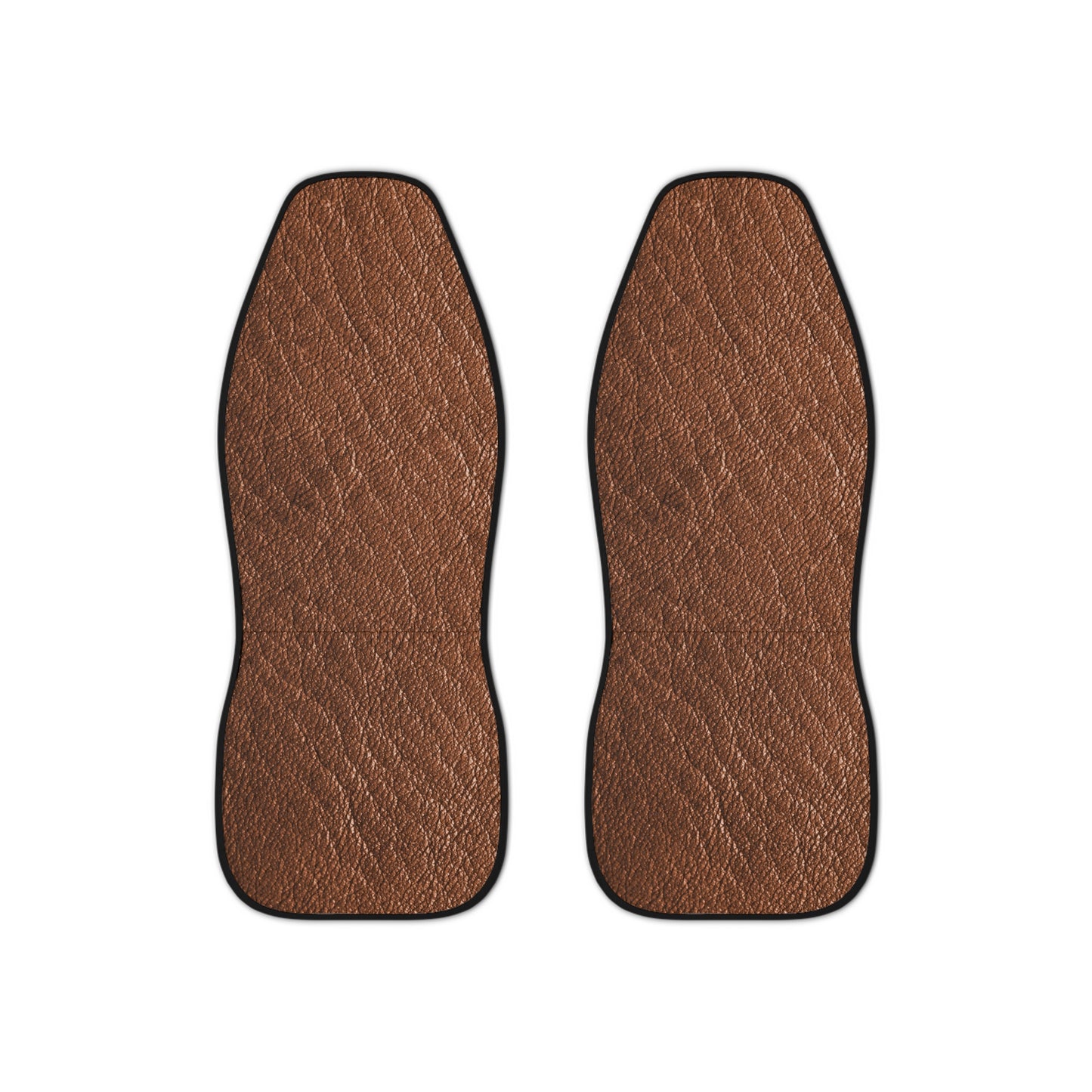 Stylish Car Seat Covers |Brown Leather Look Auto Accessories | Custom Fit, Durable, Unique Design for Car Enthusiasts, Perfect for Gifting