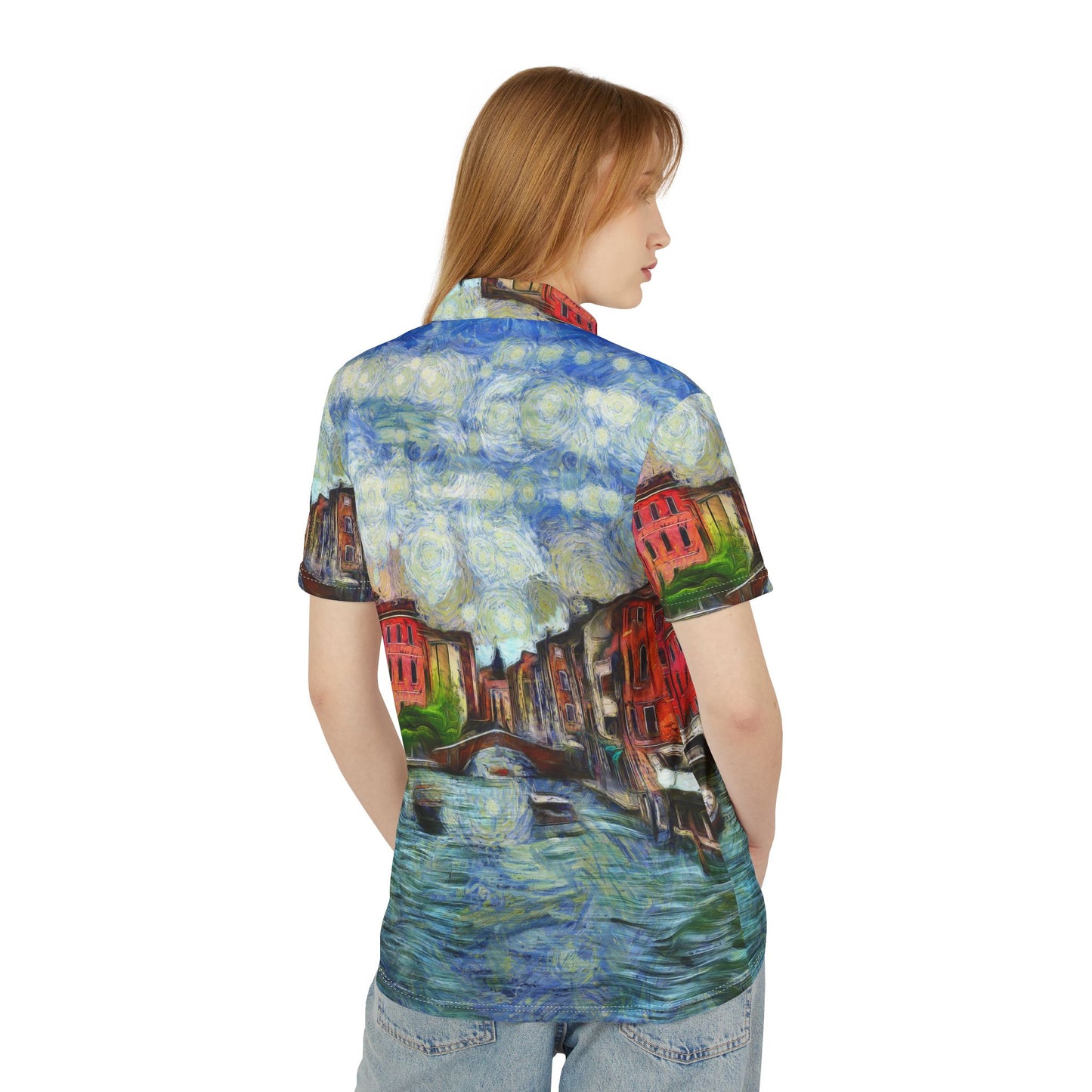 Stylish Unisex Polo Shirt - Casual Wear, Summer Fashion, Gift for Him/Her, Everyday Comfort, Vincent Van Gogh 2