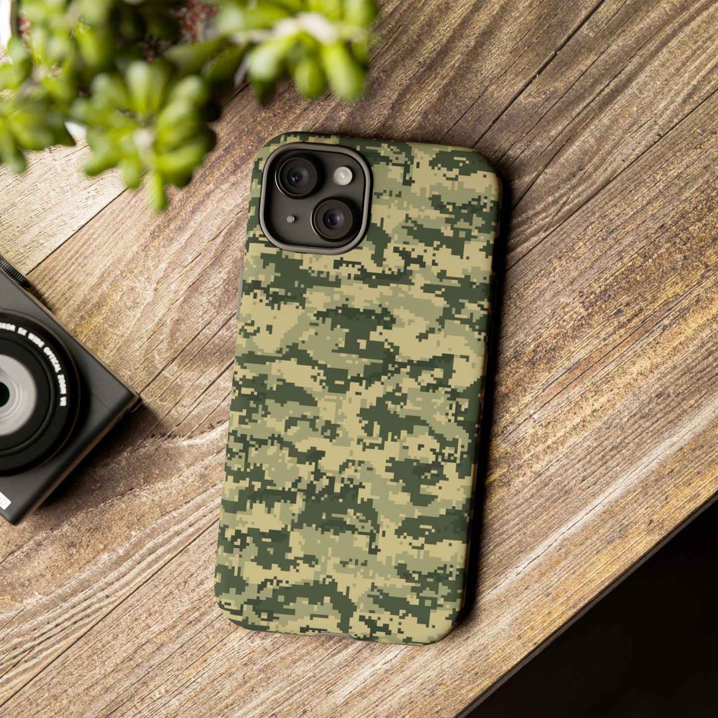 Camouflage Phone Case - Tough Cases for Adventurers, Stylish Protection, Gift for Outdoors Lovers, Nature Enthusiasts, Trendy Accessories