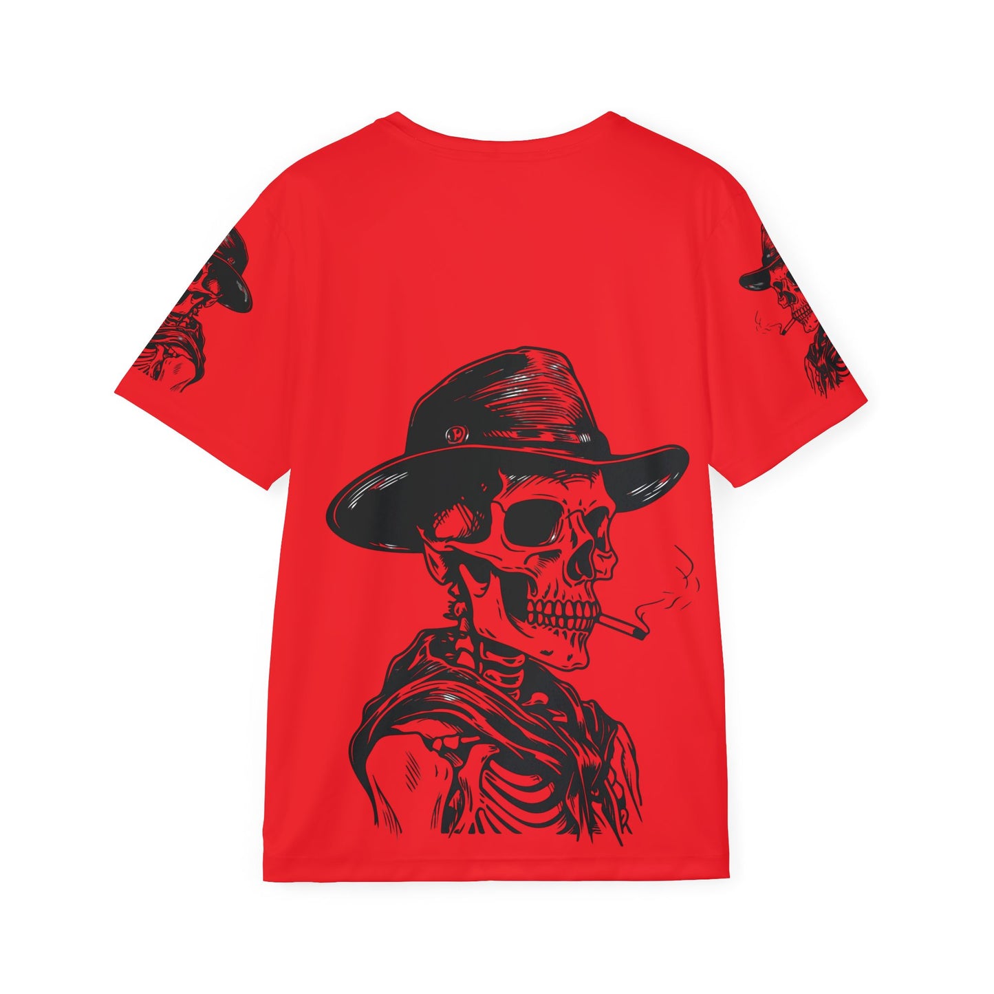 Red Skull Graphic Sports Jersey | Perfect for Halloween, Festivals, Gym Wear, Bold Fashion Statement, Unique Gift Idea