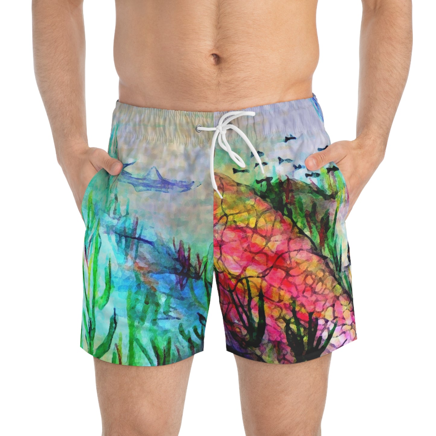Original Art Swim Wear- Abstract -Carl Austin 1