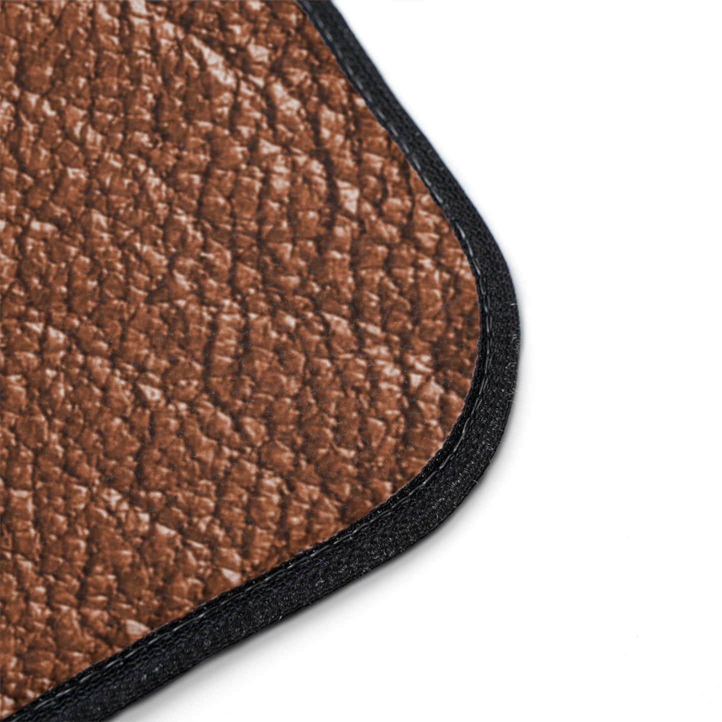 Brown Leather Look, Stylish Car Floor Mat, Durable Auto Accessory, Custom Vehicle Mats, Car Interior Decor, Unique Gift for Car Lovers