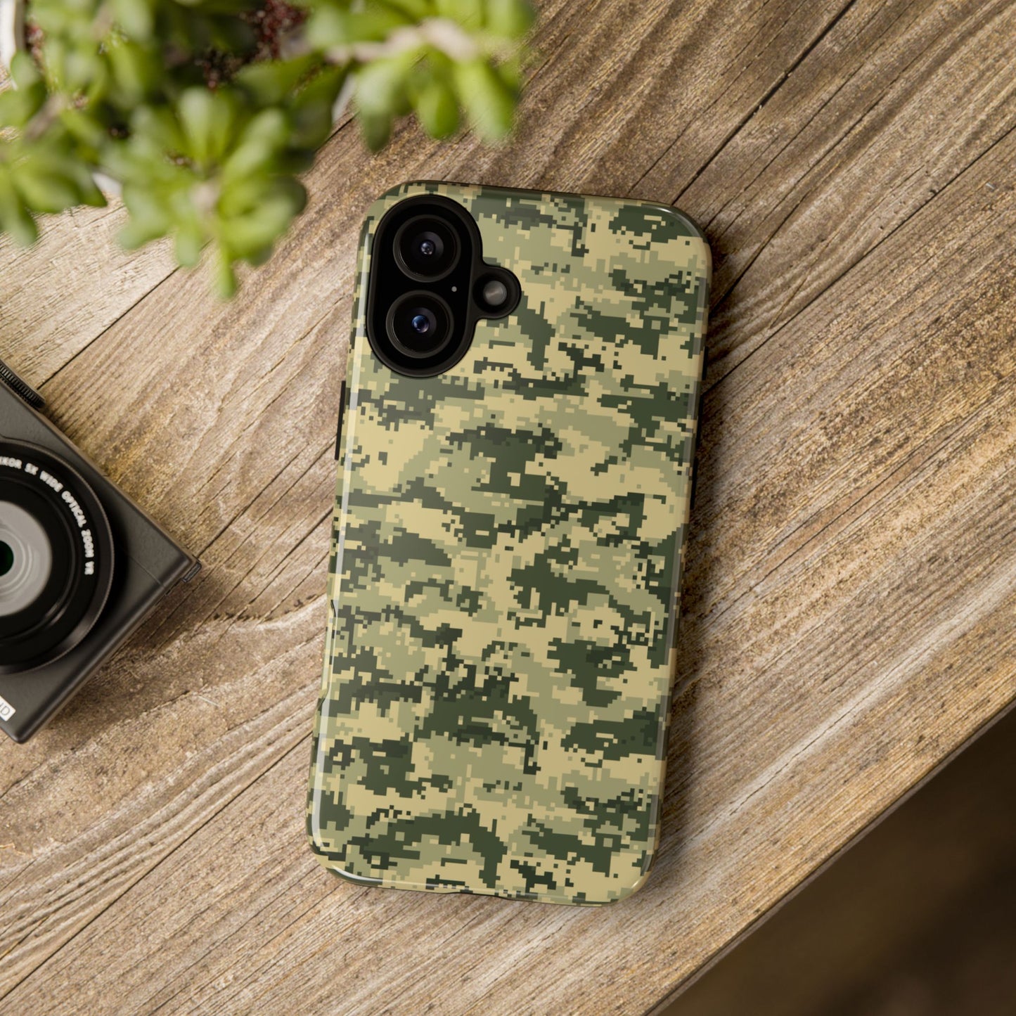 Camouflage Phone Case - Tough Cases for Adventurers, Stylish Protection, Gift for Outdoors Lovers, Nature Enthusiasts, Trendy Accessories
