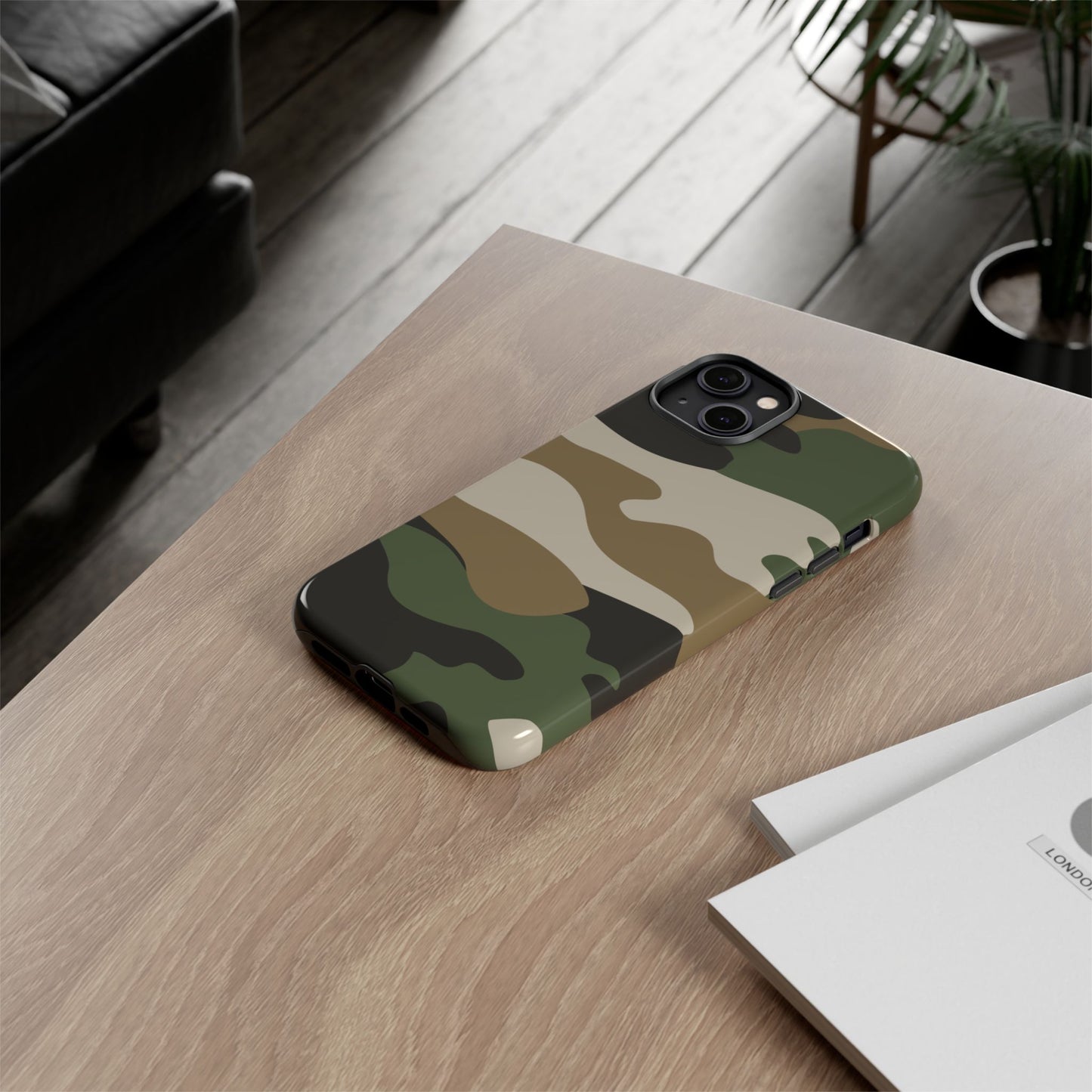 Camouflage Phone Case - Tough Cases for Adventurers, Stylish Protection, Gift for Outdoors Lovers, Nature Enthusiasts, Trendy Accessories