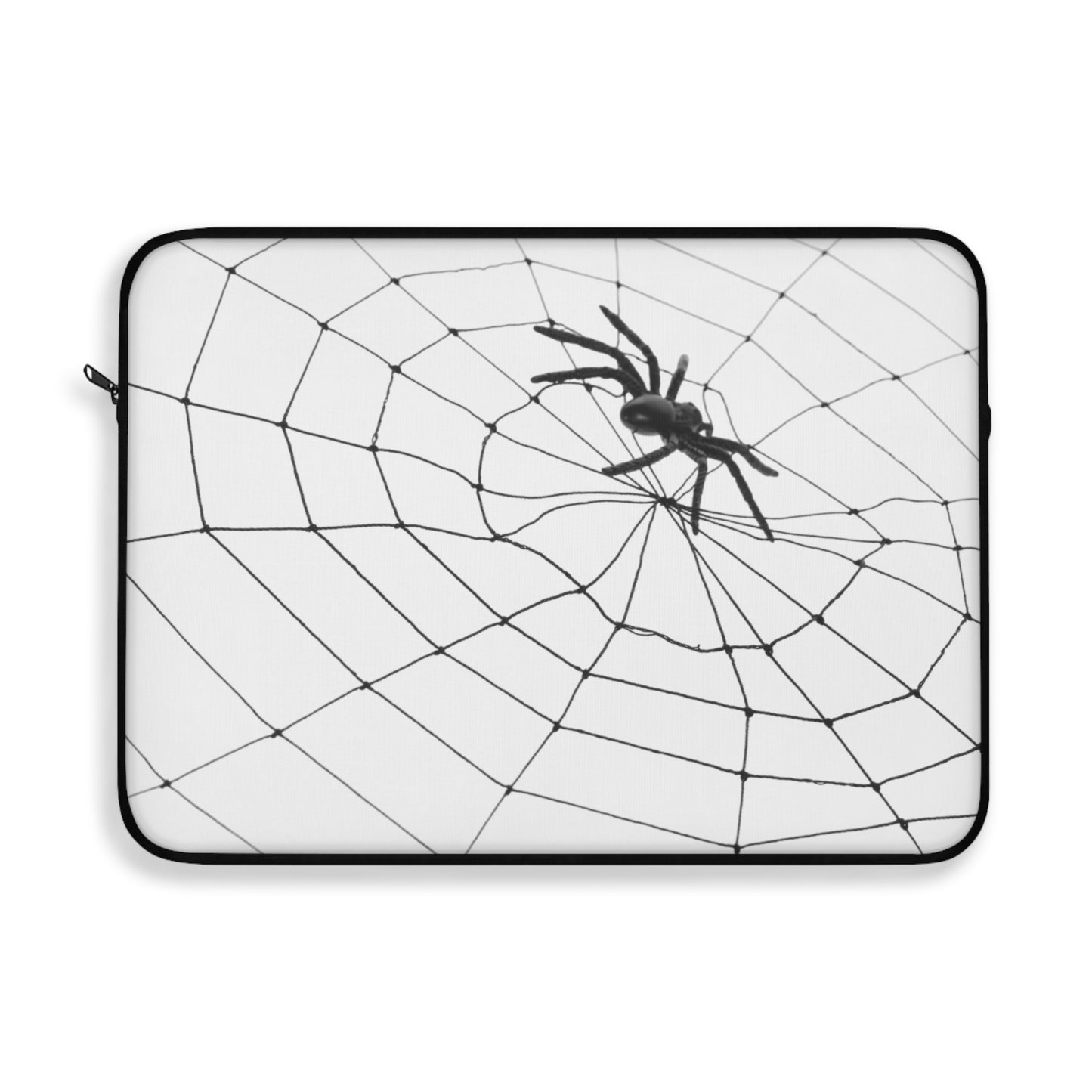 Spider in Web on White  Laptop Sleeve | Unique Laptop Case for Teens, Gift for Artists, Computer Sleeve, Geeky Tech Accessories