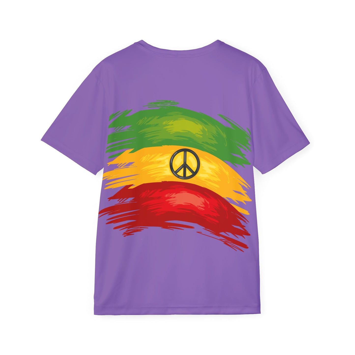 Purple Rasta Peace Men's Sports Jersey, Casual Tee, Athletic Wear, Music Festival Shirt, Gift for Him, Summer Sports Apparel