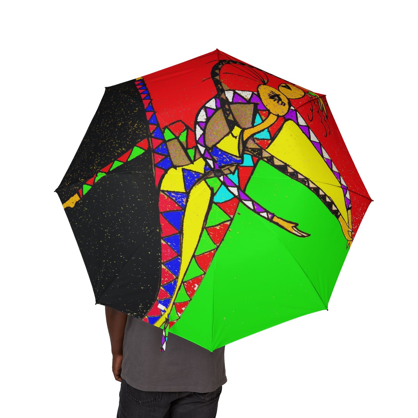 Original  Art  Umbrella- Abstract - Artist - Carl Austin 1