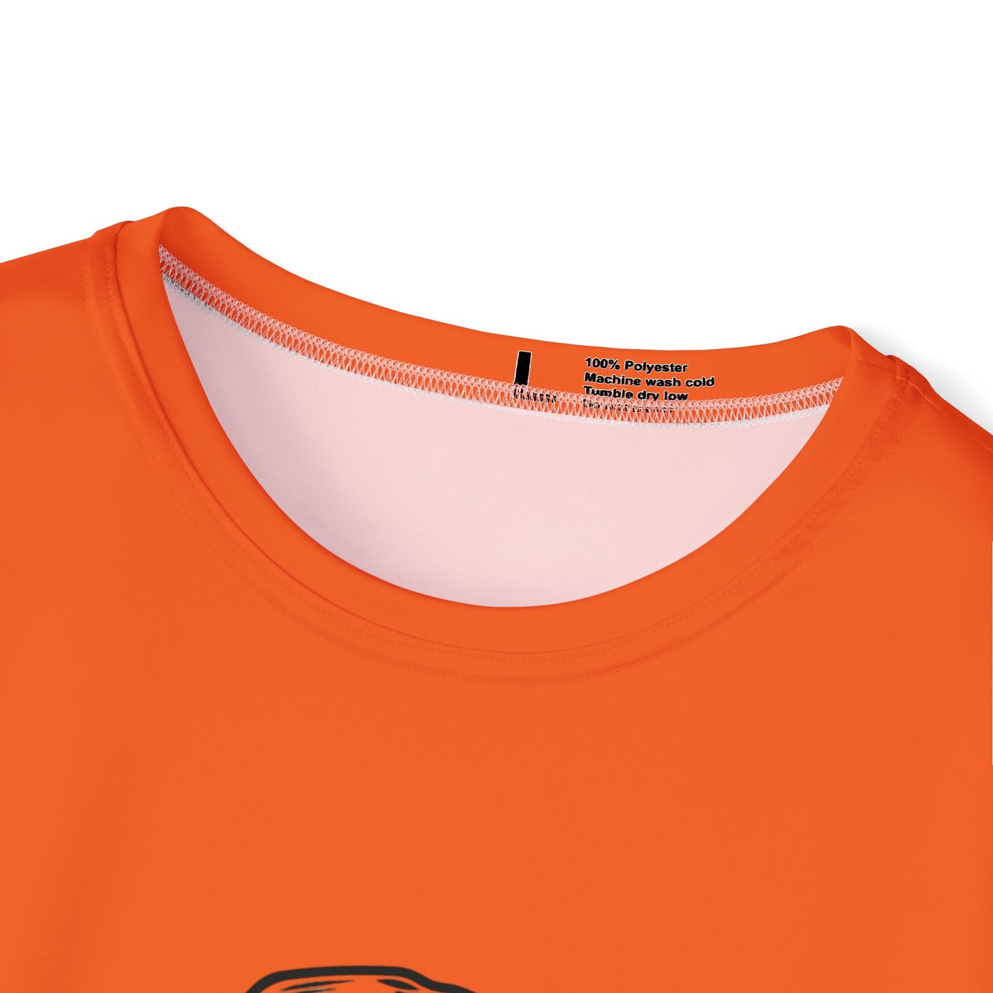 Orange Skull Graphic Sports Jersey | Perfect for Halloween, Festivals, Gym Wear, Bold Fashion Statement, Unique Gift Idea