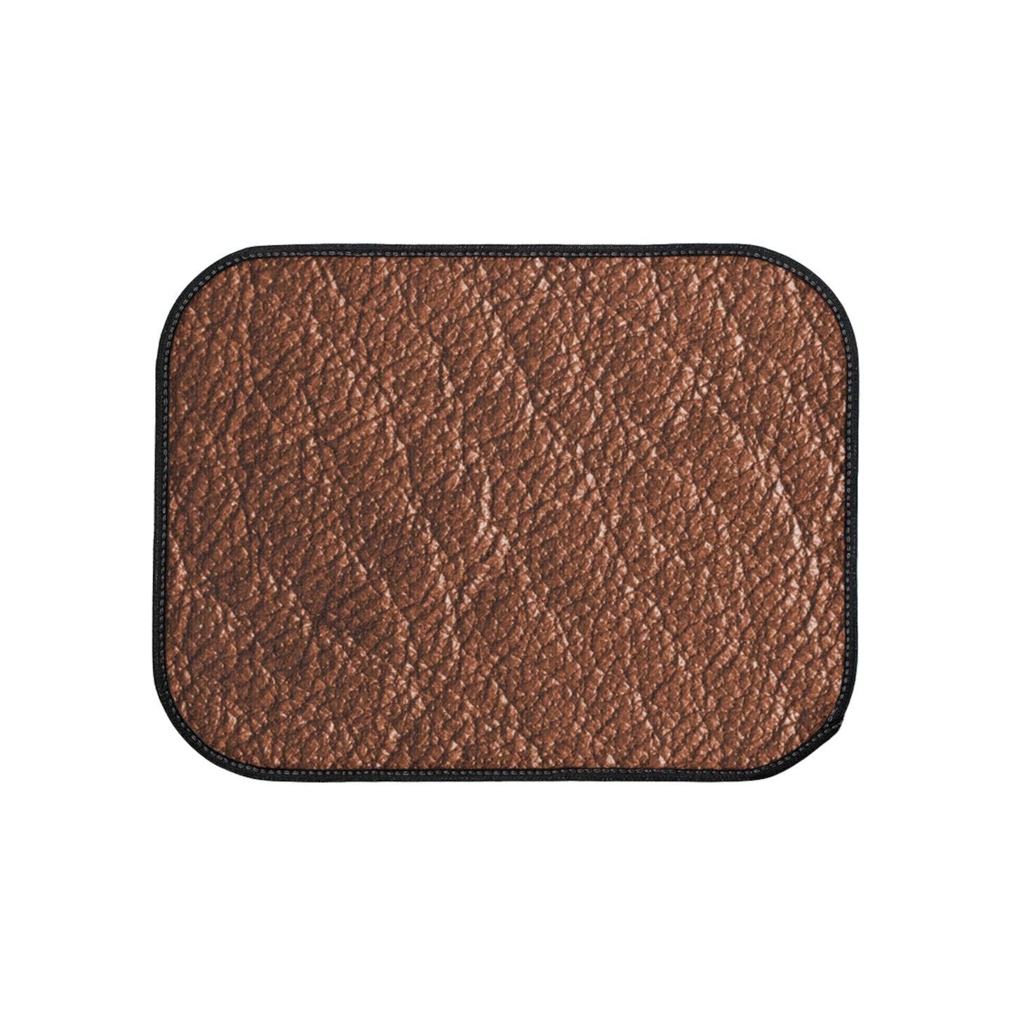Brown Leather Look, Stylish Car Floor Mat, Durable Auto Accessory, Custom Vehicle Mats, Car Interior Decor, Unique Gift for Car Lovers