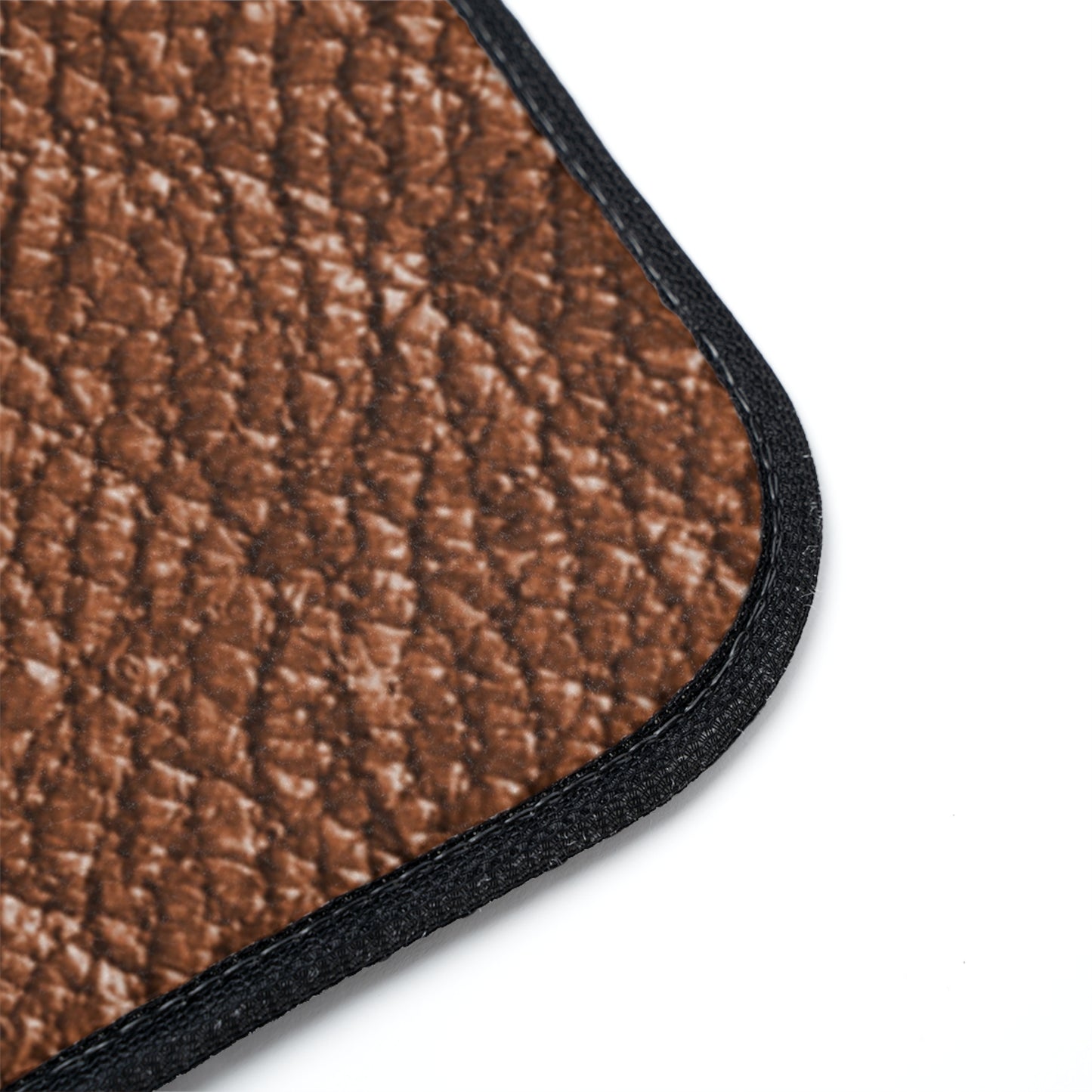 Brown Leather Look, Stylish Car Floor Mat, Durable Auto Accessory, Custom Vehicle Mats, Car Interior Decor, Unique Gift for Car Lovers
