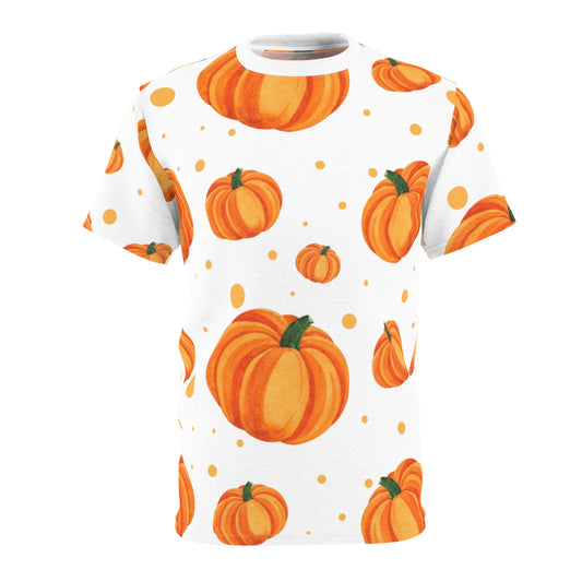 White Pumpkin Spice Unisex Tee, Fall Fashion, Autumn Apparel, Halloween T-Shirt, Harvest Festival Top, Seasonal Wardrobe Must-Have