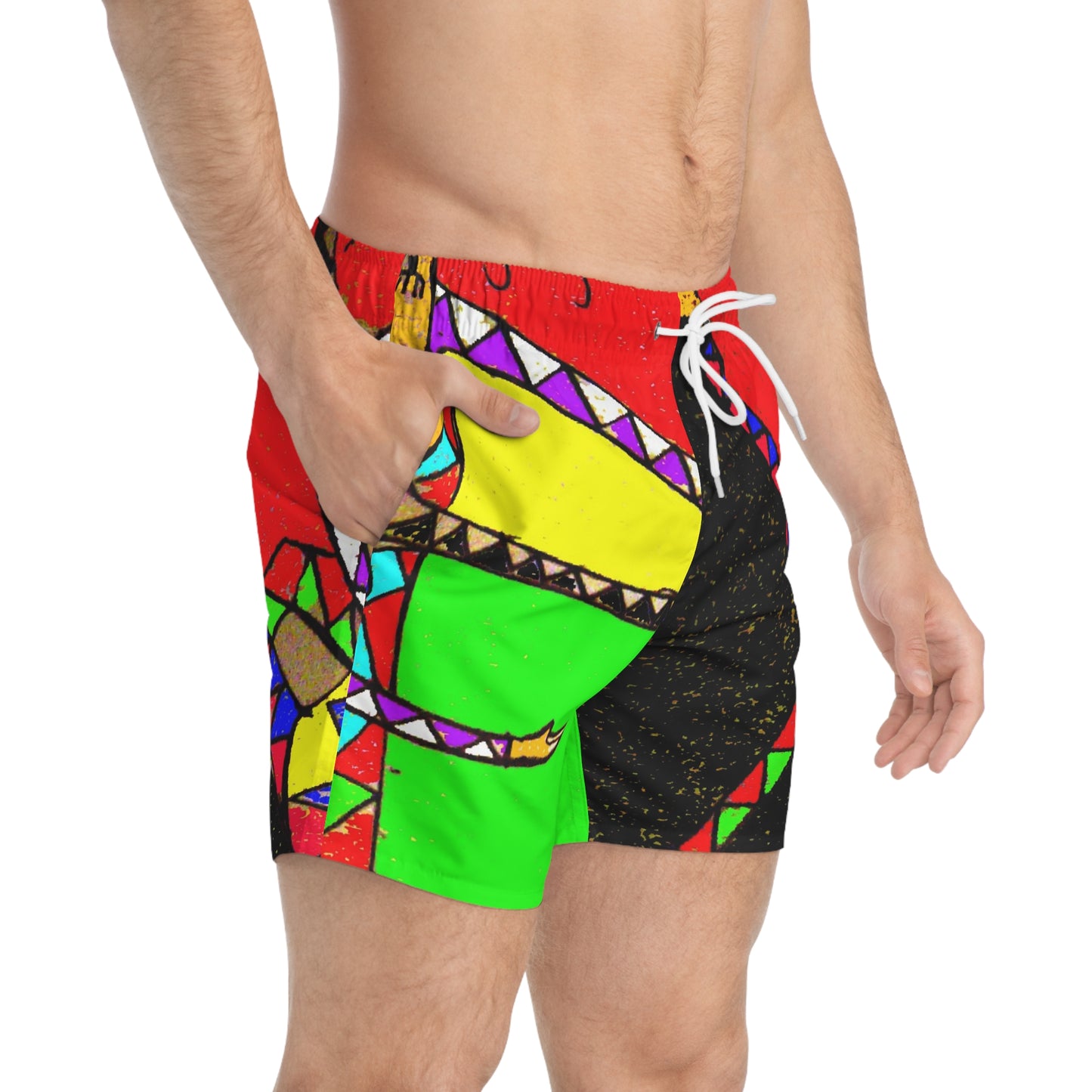 Original Art Swim Wear- Abstract -Carl Austin 3