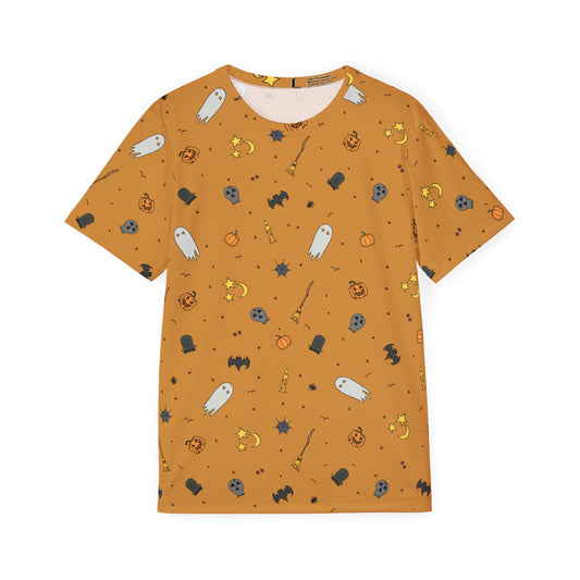 Halloween Men's Sports Jersey, Spooky Shirt for Men, Fall Jersey, Halloween Costume, Unique Graphic Tee, Trick or Treat Shirt