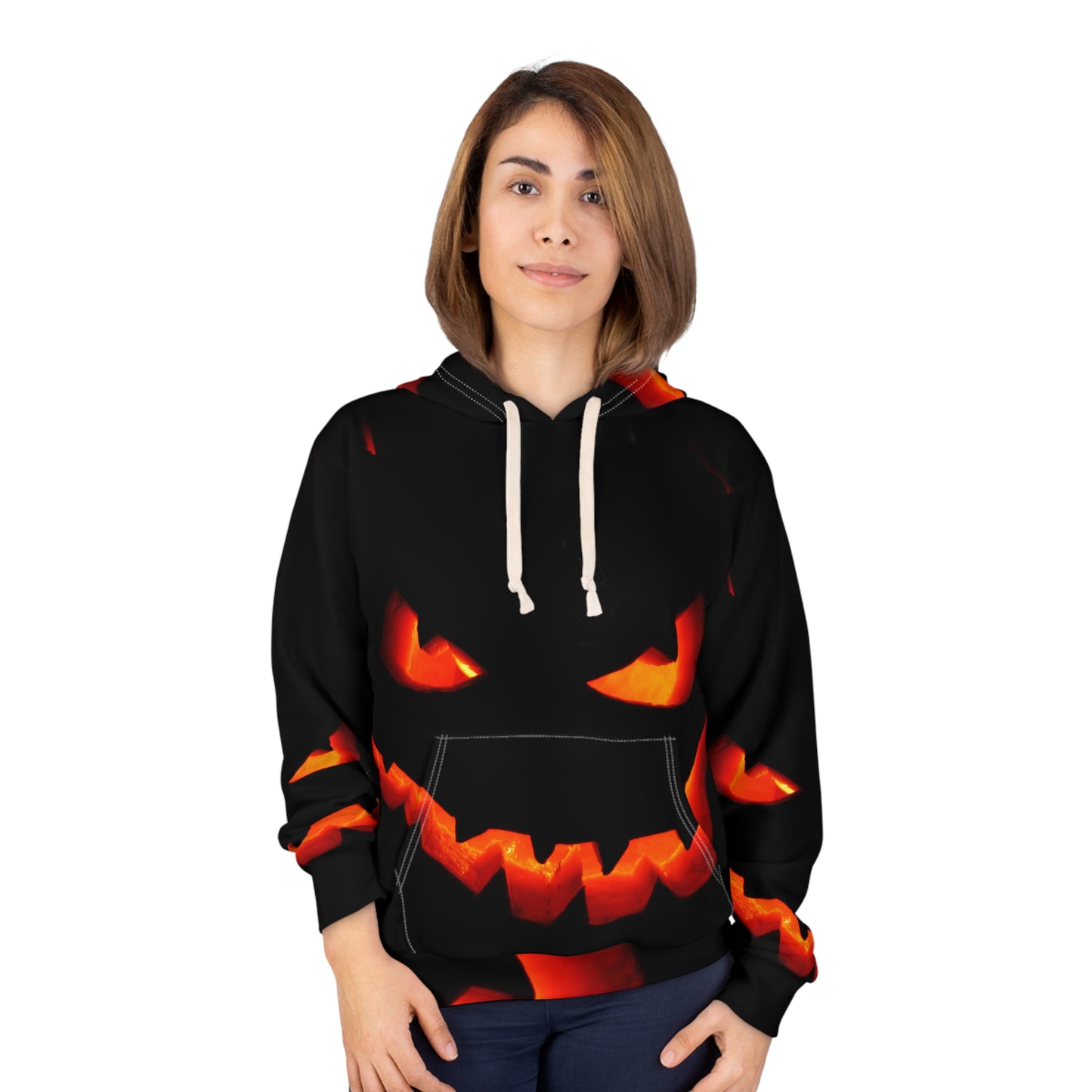Halloween Pumpkin Unisex Pullover Hoodie, Spooky Apparel, Cozy Fall Fashion, Halloween Costume, Gift for Him/Her