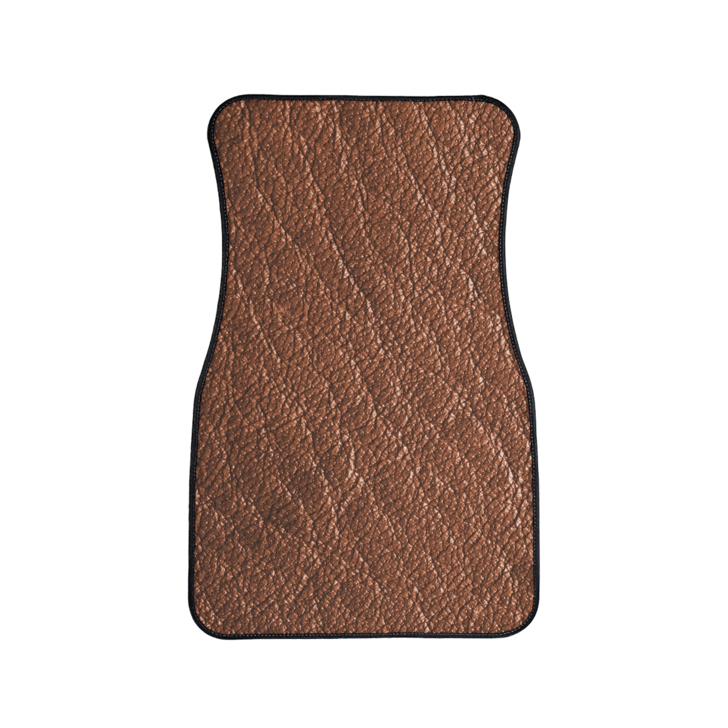 Brown Leather Look, Stylish Car Floor Mat, Durable Auto Accessory, Custom Vehicle Mats, Car Interior Decor, Unique Gift for Car Lovers