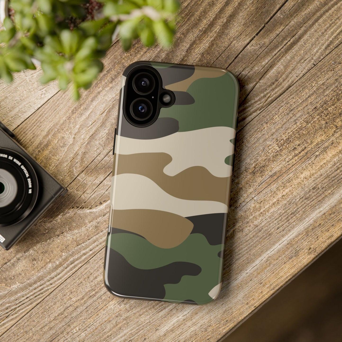 Camouflage Phone Case - Tough Cases for Adventurers, Stylish Protection, Gift for Outdoors Lovers, Nature Enthusiasts, Trendy Accessories
