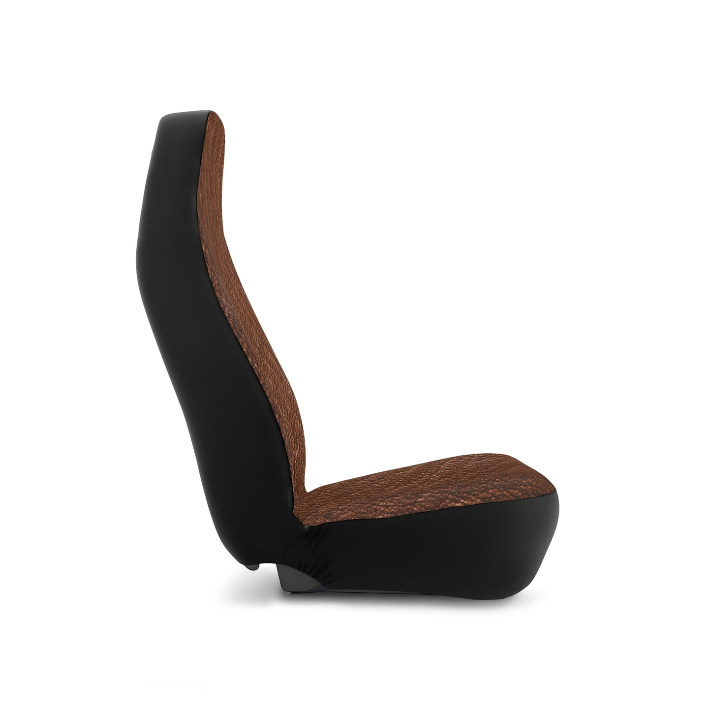 Stylish Car Seat Covers |Brown Leather Look Auto Accessories | Custom Fit, Durable, Unique Design for Car Enthusiasts, Perfect for Gifting