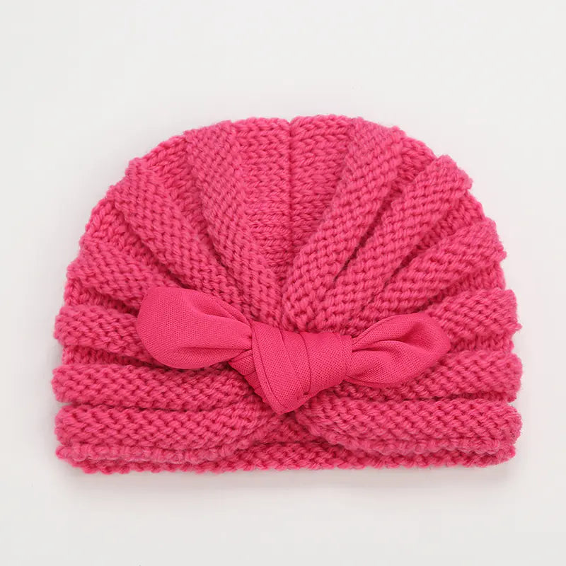 Children's Knitted Wool Hats with Rabbit Ears